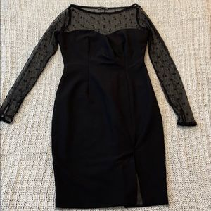 Sheer Polka Dot Cocktail Dress